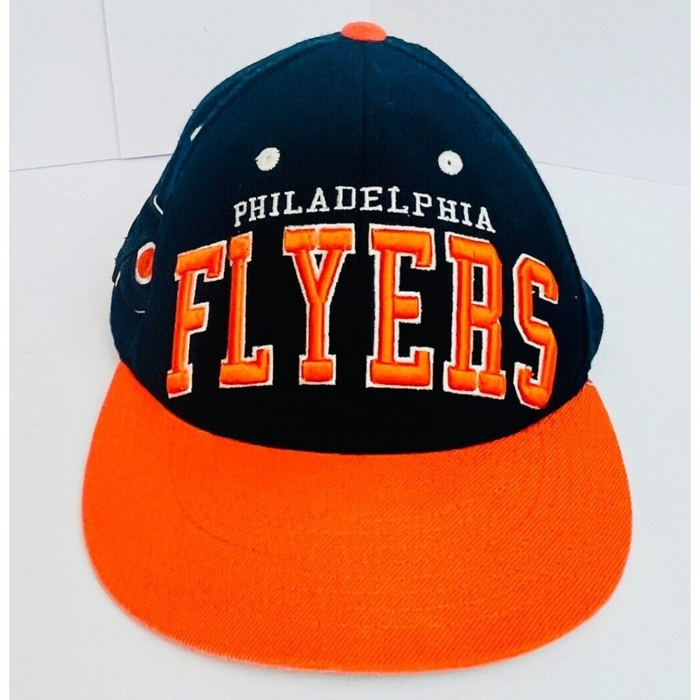 Philadelphia Flyers SnapBack Raised Embroidered Cap Hat Blue Orange NHL Hockey